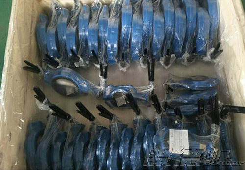 濰坊某公司采購(gòu)般德對(duì)夾式中線蝶閥配套出口